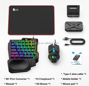 Gamwing M1 Pro + อะแดปเตอร์เมาส์คีย์บอร์ดเกมมือถือ LED อะแดปเตอร์เมาส์คีย์บอร์ดพร้อมท่าปืนกดสำหรับ pubg 5 in 1 - Product Image 5