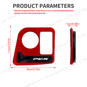 Convient pour PCX160 <span class=keywords><strong>PCX</strong></span> 160 Couvercle de protection de la serrure de porte électrique en alliage d'aluminium CNC Motorcycles Modified Key Switch Lock Guard - Product Image 2