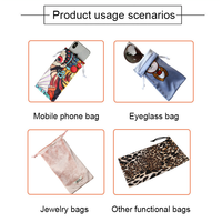 Pochette personnalisée Sac souple à cordon Sac à lunettes en microfibre Anti-poussière Lunettes de soleil Téléphone portable Bijoux Pochette en tissu Logo personnalisé