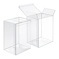Boîtes en plastique recyclables, petites boîtes de rangement transparentes en PVC, PET, PP, boîtes cadeaux étanches avec couvercle pour bijoux, cadeaux de fête