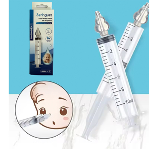 Nouveau CE 10 ml Infantile Seringue Irrigateur Nasal Bébé Rhinite Rondelle Nasale Aiguille Tube PP Silicone Bébé Nez Aspirateur - Product Image 1
