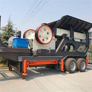 Große Radmontierte Mobile Brechanlage Tragbarer Steinbrecher PLC-Motor 100-500t/h Kapazität Steinbrechanlage für - Product Image 4