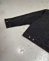 Ensemble veste et pantalon en jean multi-poches personnalisé pour homme, veste en jean et jeans, ensemble en jean tendance pour homme