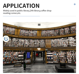 Điều Khiển Từ Xa Màn Hình Cảm Ứng 21.5 Inch Lcd Hiển Thị Hệ Thống Rfid Thư Viện Tự Phục Vụ <span class=keywords><strong>Kiosk</strong></span> Tự Thanh Toán Máy Với Âm Thanh - Product Image 5