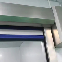 Puerta Rápida Lateral de Aluminio de Diseño Moderno con Control PLC, Seguridad Infrarroja y Función Antiviento para Fábricas y Logística