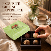 Emballage cadeau de bonbons exquis avec impression de logo personnalisé, boîte de chocolat avec insert découpé