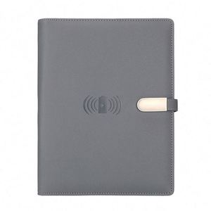 High Quality Low Moq Meeting Outdoor Using A5 Size <b>Binder</b> 100 Sheets <b>Notebooks</b> With Power Bank and Wireless Charge - Product Image 6