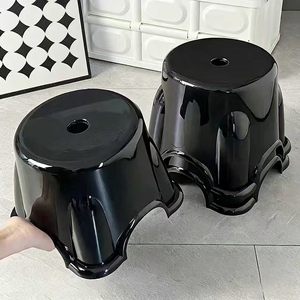 Taburete Pequeño de Plástico para Uso Doméstico, Apilable, para Mesa de Centro, Habitación de Alquiler, Ducha Infantil, Baño, Taburete Bajo - Product Image 3