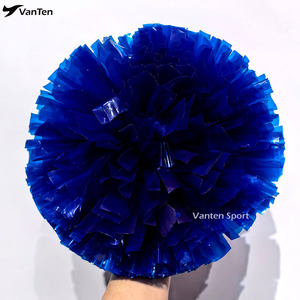 <span class=keywords><strong>Pompones</strong></span> de Animadoras Azul Marino de 4 Pulgadas con Mango de Bastón, Plástico, para Competencia Allstar, Material PET, <span class=keywords><strong>Precio</strong></span> de Fábrica - Product Image 4