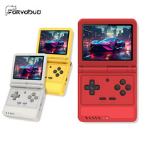 Console de jeu portable pliable FORYOBUD V90S Retro Games, 64 Go, écran 3,5 pouces, 15000 jeux, 3000 mAh, système d'exploitation Linux, 640x480