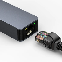 Adaptador de Red USB 3.0 a RJ45 2.5G, Conversor de Red Cableada de 2500Mbps, Hub de Red LAN para Win7/8/10 MAC, Adaptador para PC y Laptop