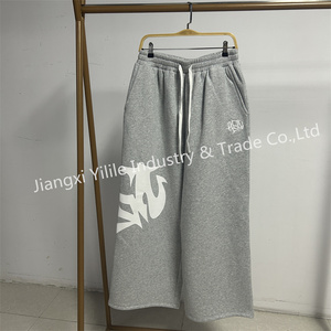 PT1147 <span class=keywords><strong>Pantalon</strong></span> de Survêtement Personnalisé Coupe Droite Ample 500 g/m² 100 % Coton, <span class=keywords><strong>Pantalon</strong></span> Décontracté Large et Épais pour Hommes avec Broderie 3D - Product Image 6