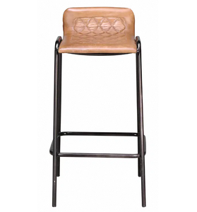 Silla de bar con altura ajustable, estructura metálica, función giratoria y base estable para el hogar, bar, pub y restaurante. - Product Image 5