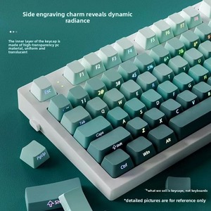 Factory PBT Gradient Side-engraved Keycaps Backlit <strong>RGB</strong> Light Pass Through For <strong>Mechanical</strong> <strong>Keyboard</strong> Multi-<strong>color</strong> Full Sets Keycaps - Product Image 2