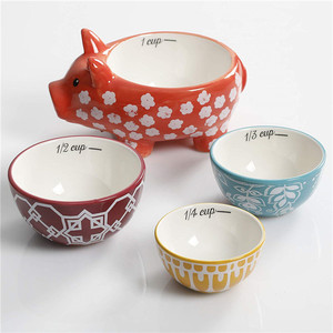 Cerdo <span class=keywords><strong>de</strong></span> cerámica tazas <span class=keywords><strong>de</strong></span> medir surtidos - Product Image 4