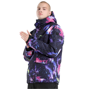 Veste de ski pour hommes coupe-vent imperméable chaud hiver alpinisme neige pays voyage équipement Snowboard fermeture éclair combinaison de ski - Product Image 1