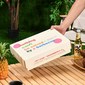 Ensemble de barbecue jetable portable en carton pour extérieur, réchaud à charbon sans fumée pour pique-nique et camping - Product Image 4