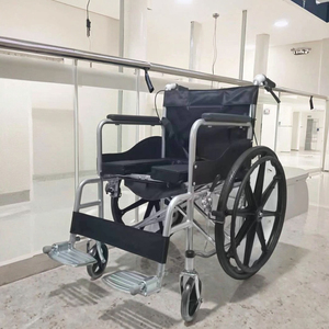 <span class=keywords><strong>Fauteuil</strong></span> <span class=keywords><strong>roulant</strong></span> de toilette <span class=keywords><strong>pliable</strong></span>, réglable, confortable et durable de qualité médicale pour les soins à domicile, les hôpitaux et la réadaptation des personnes âgées - Product Image 5