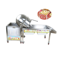 Machine à pop-corn de maïs de bouilloire de caramel commerciale d'acier inoxydable à vendre/machine industrielle de fabricant de pop-corn