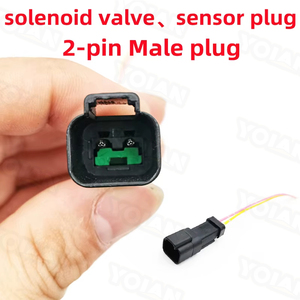 Conector de Sensor de presión, válvula solenoide eléctrica para excavadora, enchufe macho hembra 221-8859 con Cable de 2 líneas, 3 pines para Caterpillar - Product Image 3