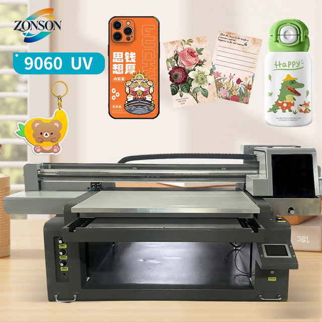 Best-Selling 9060 Uv Printer Small Multifunctional Inkjet Uv Flatbed Printing Machine for Phone Case iPad Cover Keychain