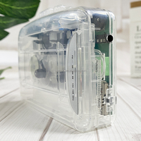 80S Portable Clip Tape Player Walkman Cassette Player Haut-Parleur Transparent Portable Extérieur Casque Lecture