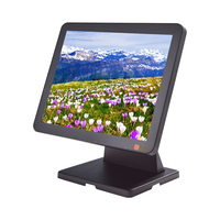 Écran tactile capacitif sensible de 15 pouces pour terminal de point de vente, utilisation professionnelle, VGA