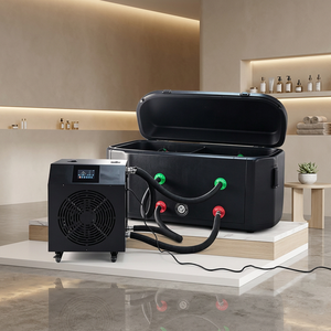 Baignoire à glace pour usage domestique avec fonction de refroidissement et de chauffage, pompe intégrée, désinfection UV et ozone, bain froid, hydrothérapie - Product Image 1