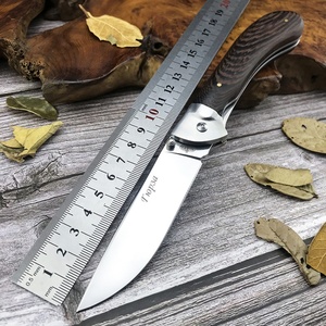 Cuchillo Plegable de Alta Dureza para Exteriores, Herramienta EDC para Exteriores, Mango de Madera, Equipo de Supervivencia para Montañismo - Product Image 6