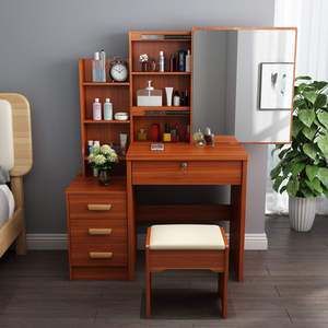 Coiffeuse à Armoire Intégrée Transfrontalière avec Miroir LED pour Petits Appartements, Chambres et Locations - Product Image 3