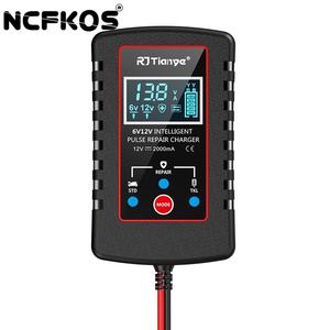 Cargador de Batería Inteligente Automático para Motocicleta NCFKOS, 6V 12V 2A, Cargador Universal de Batería de Plomo-Ácido con Reparación por Pulsos y Conector SAE - Product Image 1