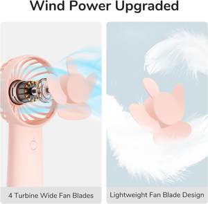 Ventilateur portable USB rechargeable mini, idéal pour les extensions de cils - Meilleure vente en gros - Product Image 6