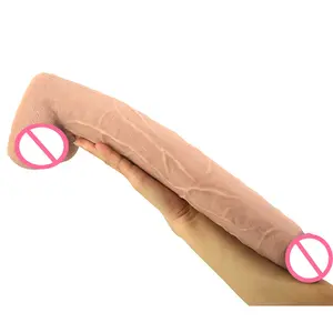 FAAK 39.5cm artificial large penis super long dildo plastic penis big for women