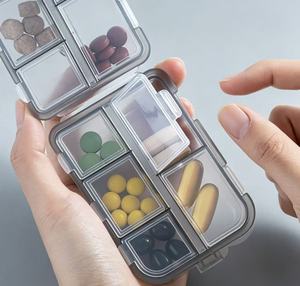Portapillole in Plastica PP con 10 Scomparti, Contenitore Sigillato per Medicinali, Mini Organizzatore per Farmaci da Viaggio per Uso Quotidiano e All'aperto - Product Image 5