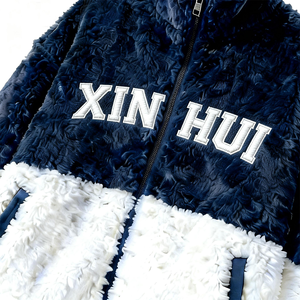 Veste bomber décontractée en polyester d'hiver, vente en gros d'usine, broderie de lettres sur la poitrine, vêtements d'extérieur multifonctionnels pour hommes, mode - Product Image 3