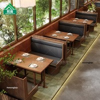 Neue chinesische Massivholz-Sitzbänke im Restaurantstil, anpassbare Sofas & Essbänke für Teestuben & Hotels, kommerzielle Sitzgelegenheiten