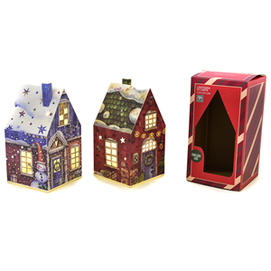 Decorazione Casa in Carta Assortita con Luci LED 10.7X10.7 H 21CM - Product Image 1