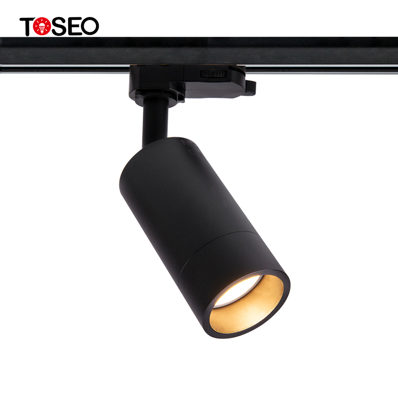 Pure Aluminium Adjustable Magnetic track Lights Gu10 Front Replace Bulb Track Light Fixture