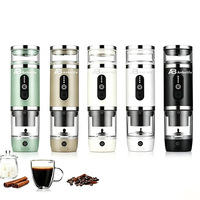 Machine à café portable compacte Anbolife 4-en-1 pour café moulu/lait, fonctionnement simple, mousseur à lait vapeur, OEM