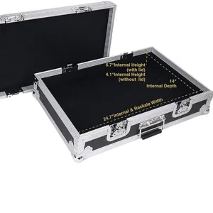Heay-Duty Plywood Guitar Pedal board ATA Road Case with Pedal Mounting Tape Fastener