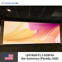 FIW P1.5 1.53mm 3840x1440mm İç Mekan Tam Renkli 4K LED Duvar Ekran Paneli 5 Yıl Garantili (Barlar ve Kiliseler için)