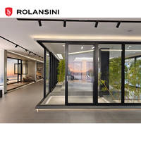 Porte coulissante en aluminium à rupture de pont thermique certifiée CSA, double vitrage, moderne, pour balcon extérieur ou patio