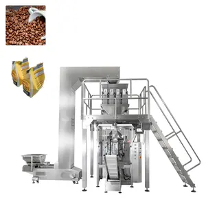 उच्च गुणवत्ता वाली स्वचालित लक्जरी ग्राउंड कॉफी पैकिंग मल्टी हेड्स गमी कैंडी नट्स स्नैक फूड पाउच पैकेजिंग मशीन ग्रैन्यूल के लिए