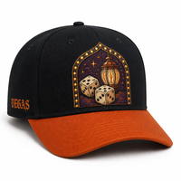Casquette de baseball personnalisée style Old English, 5 panneaux, visière incurvée, style Dad Hat, streetwear urbain West Coast, vente en gros, faible MOQ