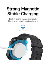 Veste en PVC de chargeur rapide sans fil magnétique de prix usine pour Apple Watch câble de charge avec blindage de tresse pour Apple Watch Ser
