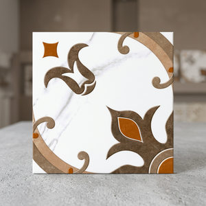 Dalles de terrasse en bois-plastique Wood Book Match 30x30cm, lisses, effet terrazzo, dalles de sol en céramique à emboîtement pour jardin - Product Image 4