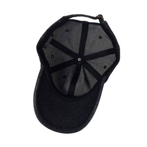 Casquettes de baseball personnalisées en gros, style denim bleu clair, broderie 3D, unisexe, pour enfants, avec boucle métallique - Product Image 6