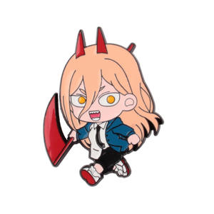 Anime chainsaw man hayranları için 4 tasarım alaşım emaye broş pimleri - Product Image 2