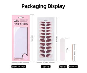 <span class=keywords><strong>Faux</strong></span> <span class=keywords><strong>ongles</strong></span> tendance, couleur unie, semi-durcis, de haute qualité, écologiques, texture gel, <span class=keywords><strong>pas</strong></span> chers, avec colle - Product Image 3