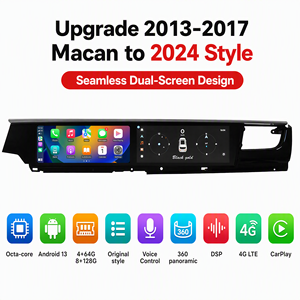 Autoradio Multimédia Double Écran Android avec Écran Interactif pour Porsche <span class=keywords><strong>Macan</strong></span> 2013-2017 avec GPS Intégré - Product Image 4